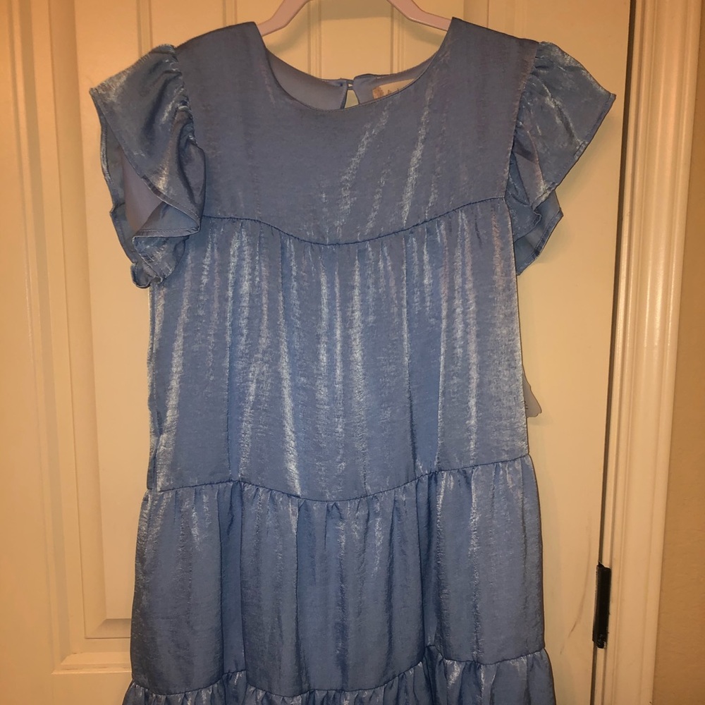 Altar’d State Baby Blue Ruffle dress